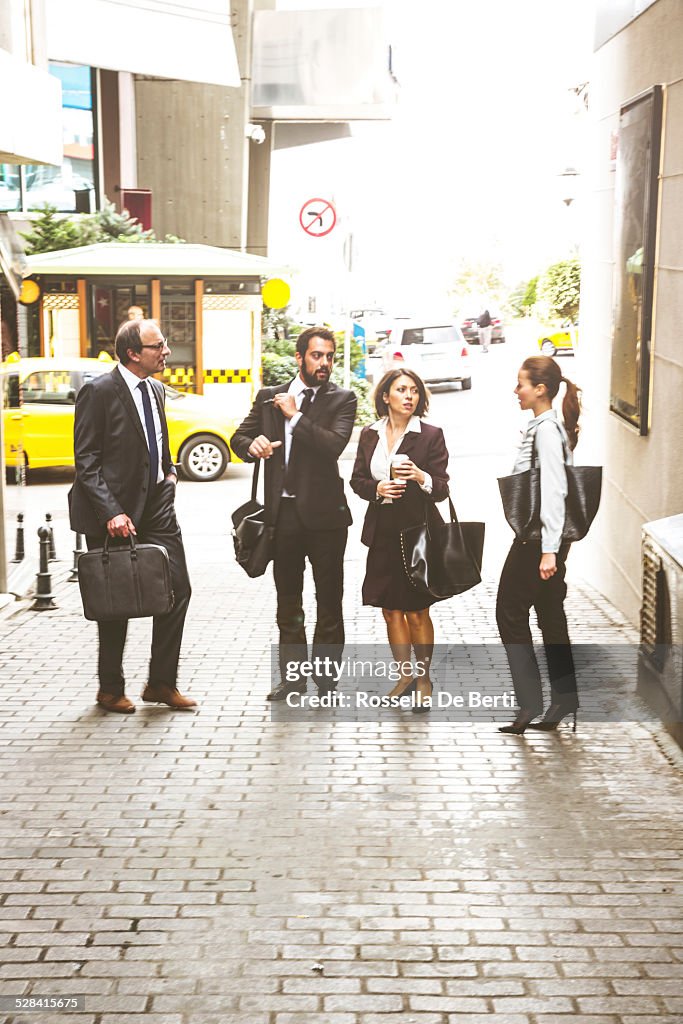 Business People Walking To A Meeting