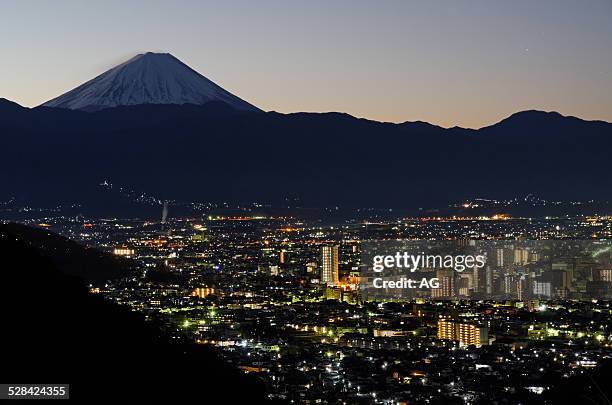 kofu city (yamanashi, japan) - kofu stock-fotos und bilder