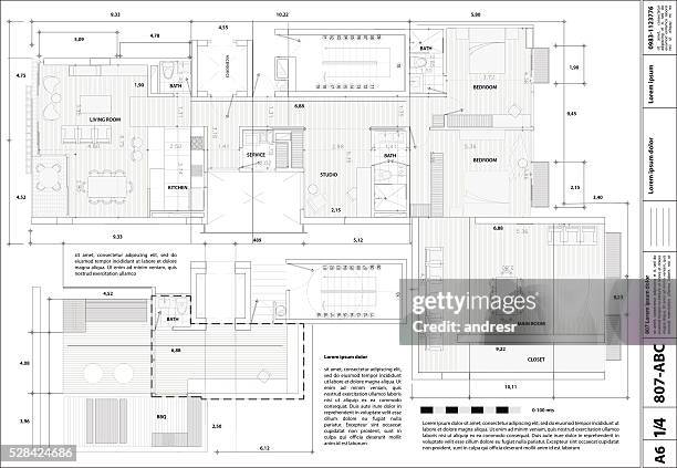 illustrations, cliparts, dessins animés et icônes de illustration d’un plan directeur - architecture