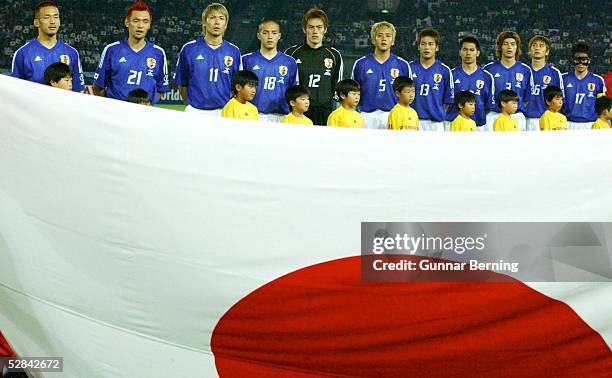 In JAPAN und KOREA, Yokohama; GRUPPE H/JAPAN 0; AUFSTELLUNG TEAM JAPAN