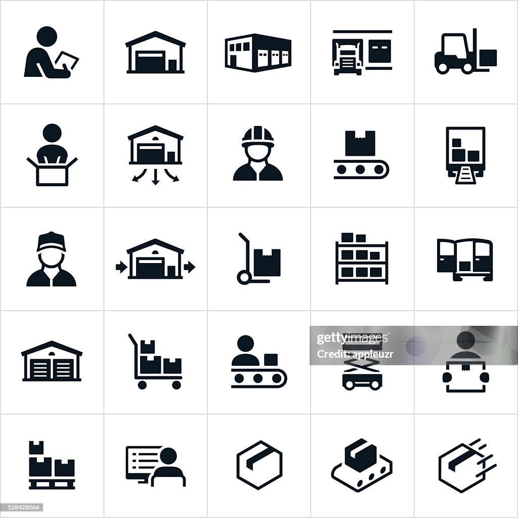 Distribution Warehouse Icons