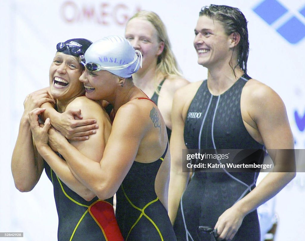 EM 2002, Berlin; 4x100m FREISTIL STAFFEL FRAUEN FINALE; SIEGER und