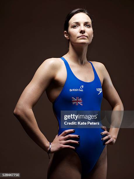 Swimmer Keri-Anne Payne is photographed for the Guardian on March 10, 2012 in London, England.