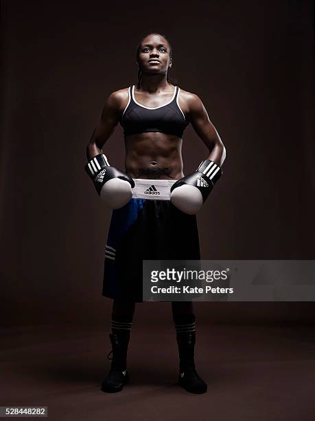 Boxer Nicola Adams is photographed for the Guardian on November 25, 2011 in London, England.