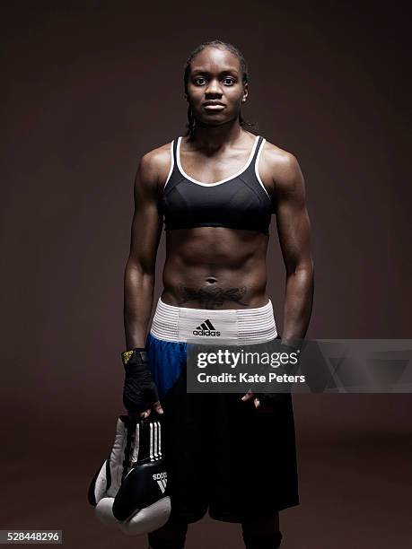 Boxer Nicola Adams is photographed for the Guardian on November 25, 2011 in London, England.