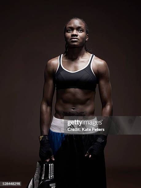 Boxer Nicola Adams is photographed for the Guardian on November 25, 2011 in London, England.