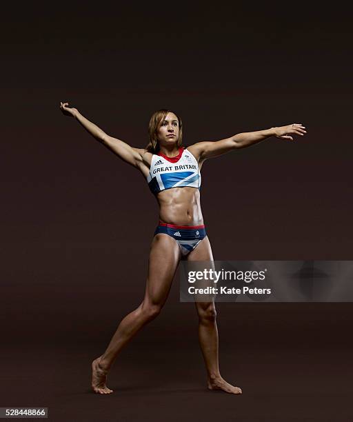 Track and field athlete Jessica Ennis is photographed for the Guardian on September 10, 2010 in London, England.