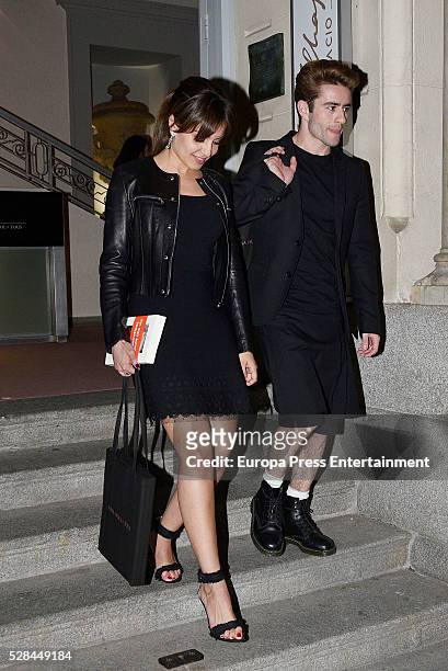 Hiba Abouk and Pelayo Diaz attend the party to commemorate the 50th anniversary of Rosa Oriol as Tous designer on March 16, 2016 in Madrid, Spain.