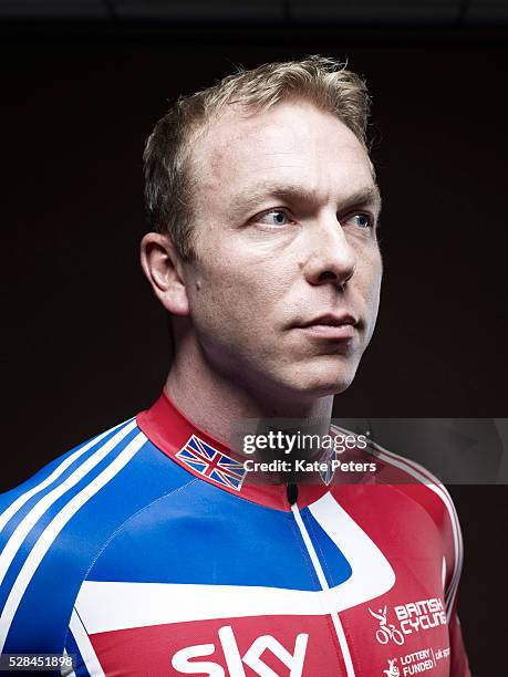 Track cyclist Chris Hoy is photographed for the Guardian on July 25, 2010 in London, England.