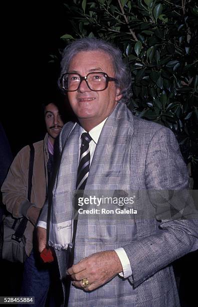 Leslie Bricusse attends Elton John Birthday Party on March 24, 1990 at Le Dome Restaurant in Beverly Hills, California.