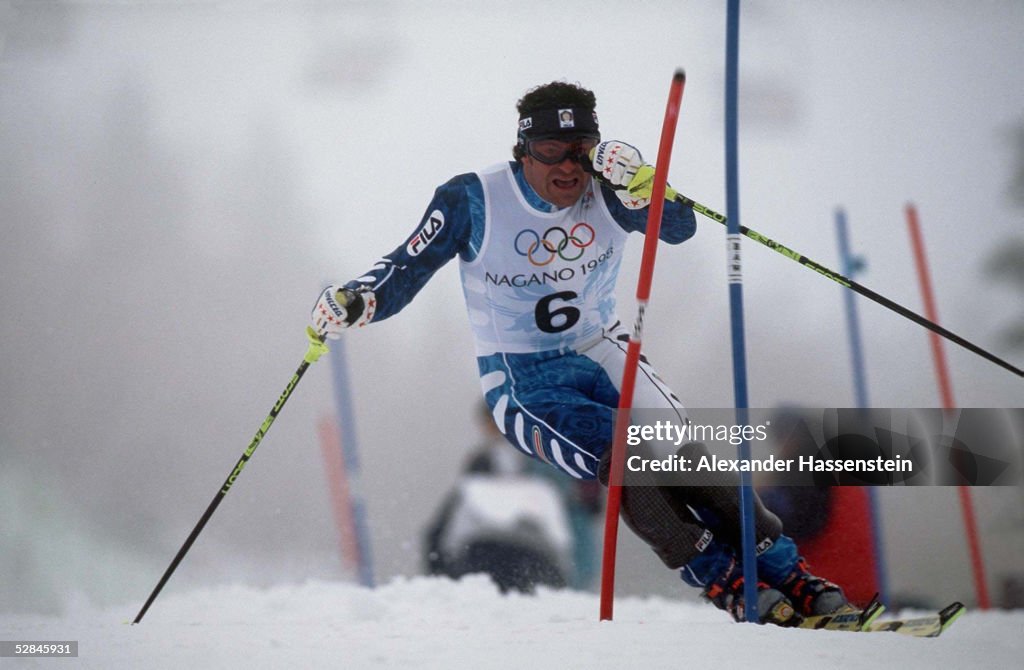 SKI ALPIN: NAGANO 1998 Slalom Maenner 21.02.98