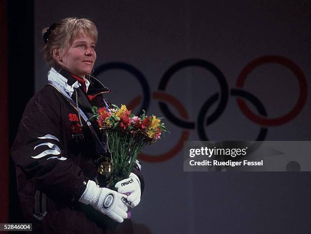 Kombination Frauen 17.02.98, Katja SEIZINGER - GOLD - MEDAILLE GOLDMEDAILLE
