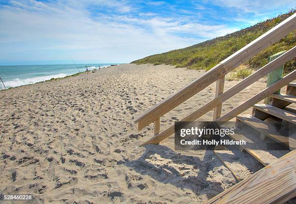 stairway to the beach - jupiter florida stock pictures, royalty-free photos & images