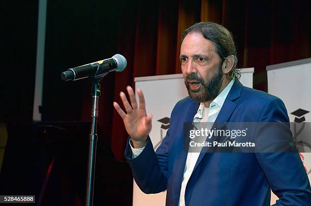 Singer Songwriter, composer and producer Juan Luis Guerra at the Juan Luis Guerra Scholarship Presentation, presented by the Latin GRAMMY Cultural...