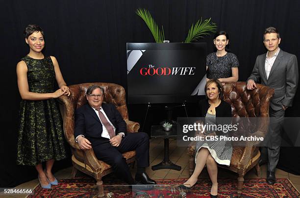 Cast and creators to say goodbye with Tribeca Film Festival panel on April 17, 2016 in New York City. Pictured , Cush Jumbo, Creators Robert &...