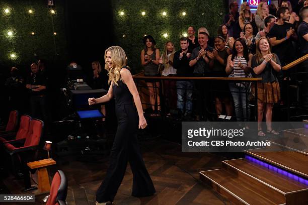 Gwyneth Paltrow arrives to "The Late Late Show with James Corden," Tuesday, April 19th, 2016 on The CBS Television Network.