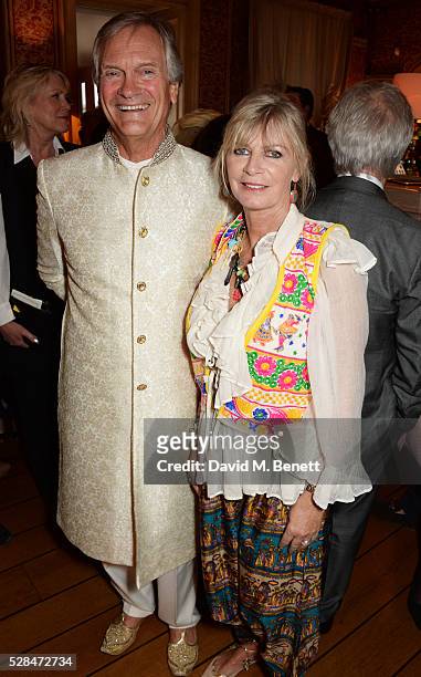 Charles Delevingne and Pandora Delevingne attend the launch of Dame Joan Collins' new book "The St. Tropez Lonely Hearts Club" at Harry's Bar on May...