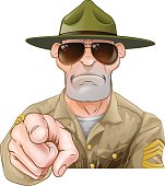 Angry Pointing Drill Sergeant