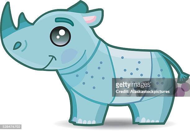 ilustrações de stock, clip art, desenhos animados e ícones de fofinho rinoceronte - afrika