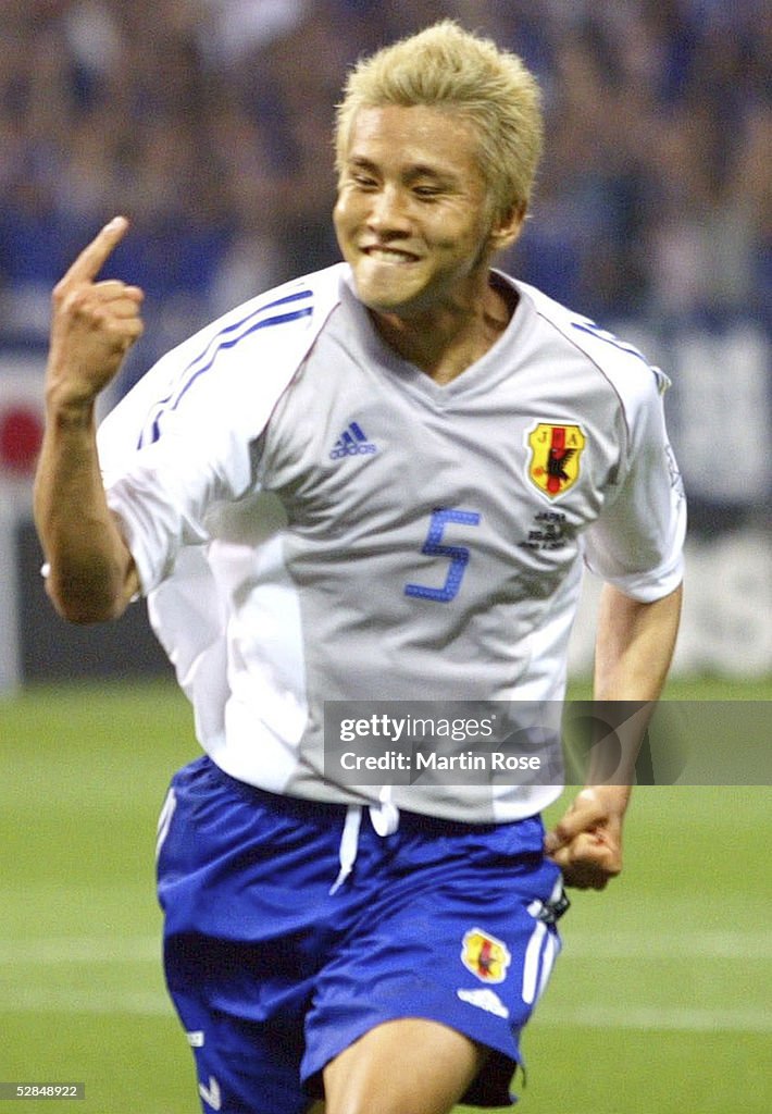 FUSSBALL: WM 2002 in JAPAN und KOREA, JPN - BEL 2:2;