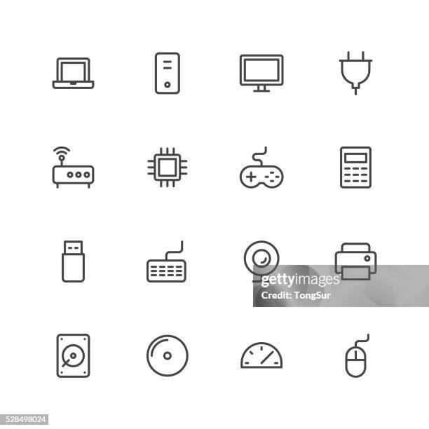 stockillustraties, clipart, cartoons en iconen met computer icons - computer speaker
