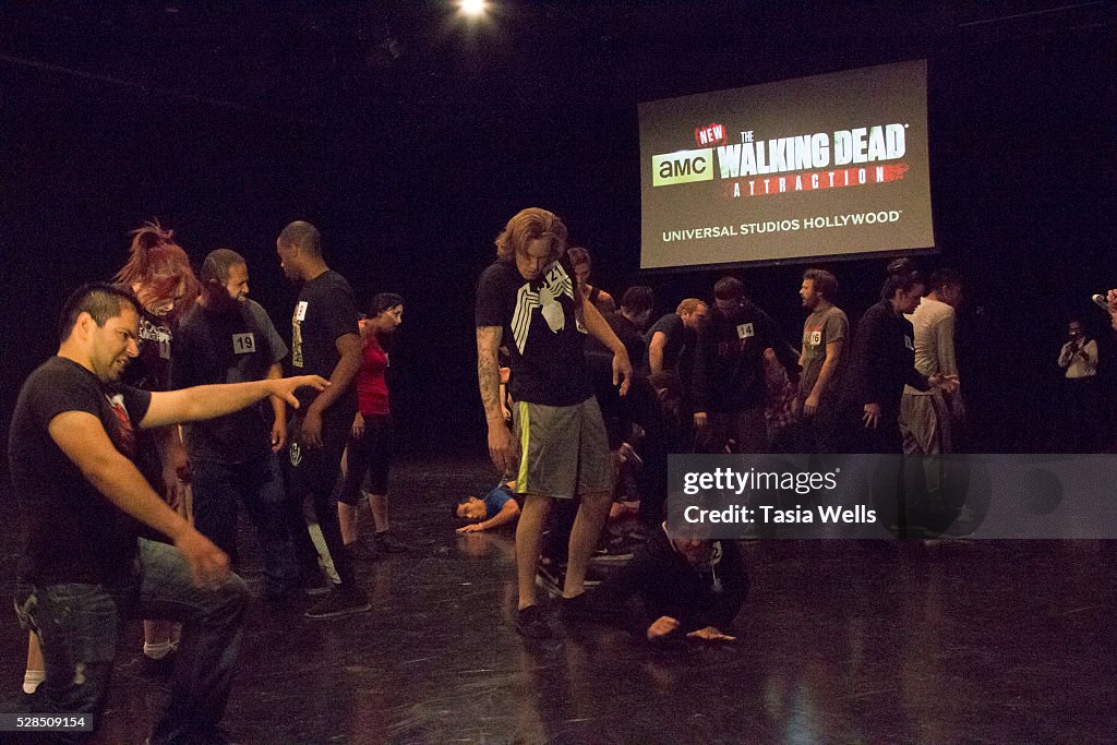 Universal Studios Hollywood Holds Open Casting Call Auditions For A New Attraction Based On AMC's "The Walking Dead"