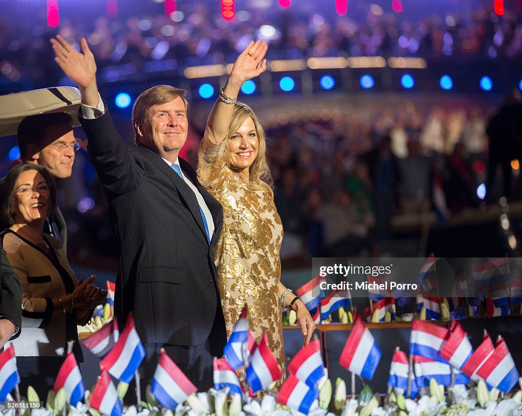King Willem-Alexander and Queen Maxima Of The Netherlands Attend Liberation Day Concert