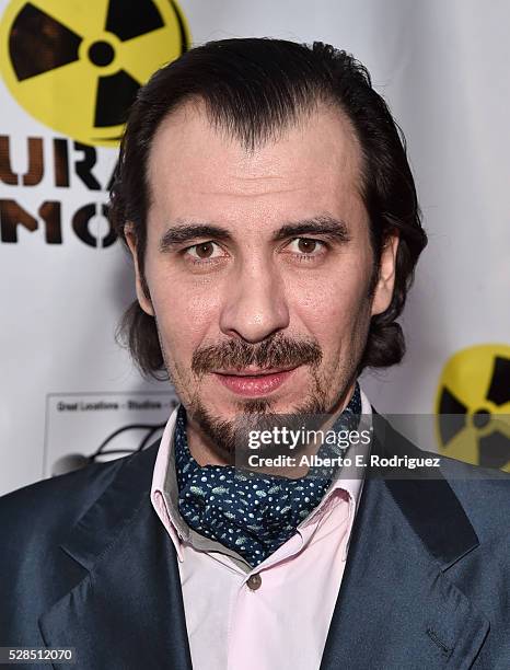 Patrick Lorcy attends the Atomic Age Cinema Fest Premiere of "The Man Who Saved The World" at Raleigh Studios on April 27, 2016 in Los Angeles,...