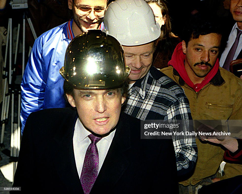 Trump's Golden Helmet