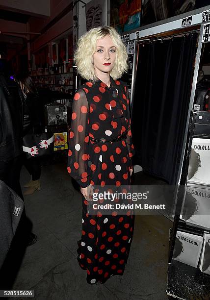 Portia Freeman attends to celebrate the launch of McQ Swallow Capsule collection at Rough Trade East on May 5, 2016 in London, England.