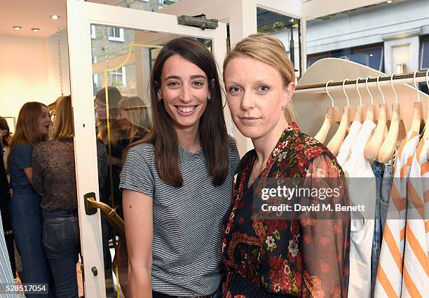 Laura Jackson and Clara Mercer attend M.i.h Jeans' 10th Anniversary Celebration at their pop-up concept store on Upper James Street on May 5, 2016 in...