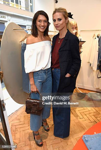 Hikari Yokoyama and Laura Bailey attend M.i.h Jeans' 10th Anniversary Celebration at their pop-up concept store on Upper James Street on May 5, 2016...