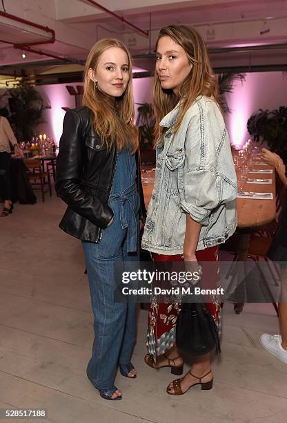 Alexandra Carl and Quentin Jones attend a private dinner hosted by M.i.h Jeans to celebrate their 10th anniversary at Brewer Street Car Park on May...