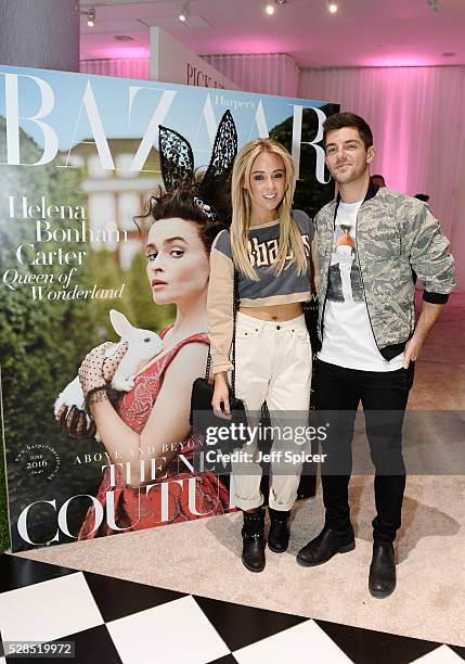 Nicola Hughes and Alex Mytton attend the launch of Beauty Unbound at Westfield London on May 5, 2016 in London, England.