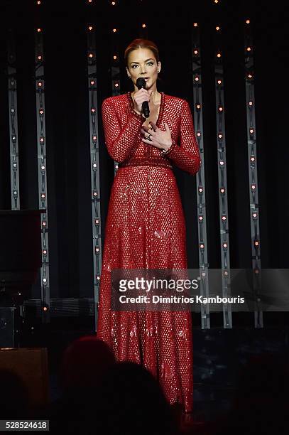 Co- Founder, DKMS Katharina Harf speaks onstage at the 10th Annual Delete Blood Cancer DKMS Gala at Cipriani Wall Street on May 5, 2016 in New York...