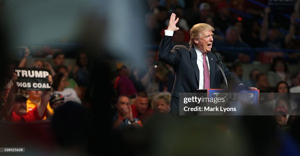 Donald Trump Holds Campaign Rally In Charleston, WV