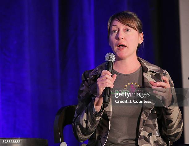 And Founder of Major Mom Angela Cody-Rouget speak at the Arizona SMALLBIZCON 16 at the Arizona Biltmore Hotel on May 5, 2016 in Phoenix, AZ.