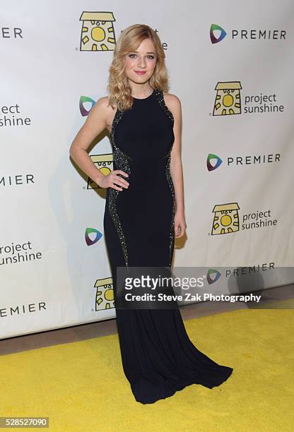 Singer Jackie Evancho attends 2016 Project Sunshine Benefit Celebration at Cipriani 42nd Street on May 5, 2016 in New York City.