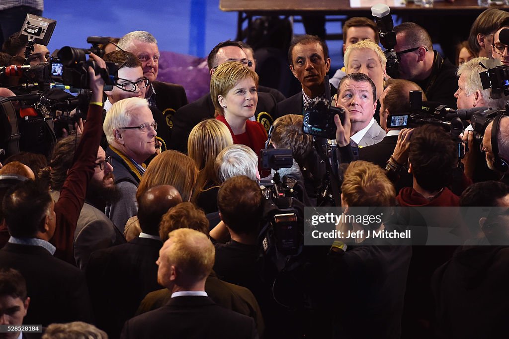 Counts And Declarations In The Scottish Holyrood Elections