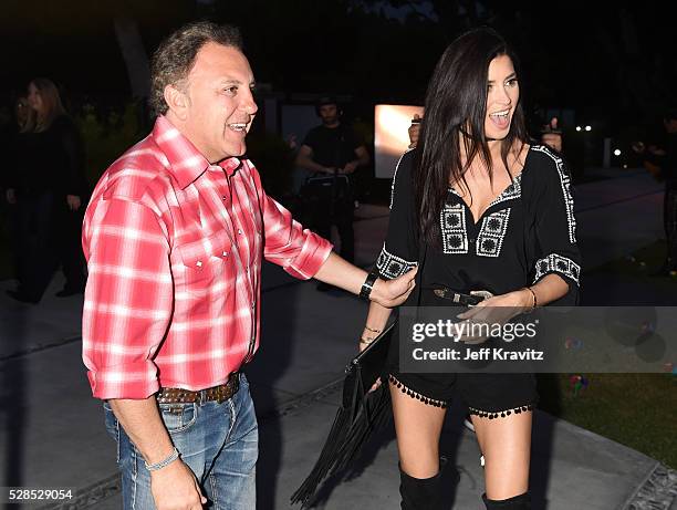 Daniel Bohbot, owner of Hale Bob, and TV personality Nicole Williams attend the Hale Bob Fiesta on May 5, 2016 in Beverly Hills, California.