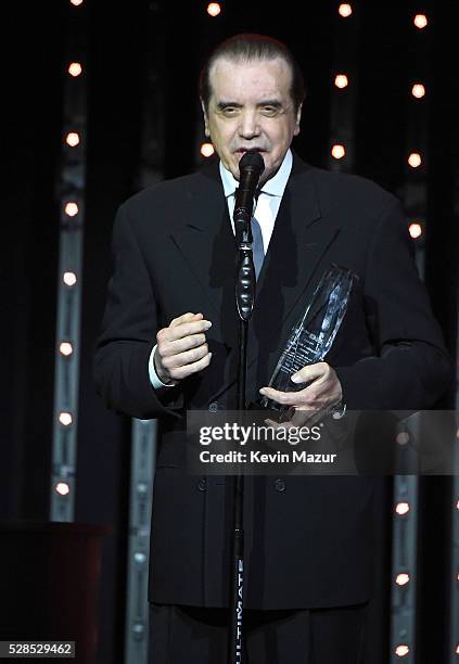 Chazz Palminteri speaks onstage at the 10th Annual Delete Blood Cancer DKMS Gala at Cipriani Wall Street on May 5, 2016 in New York City.