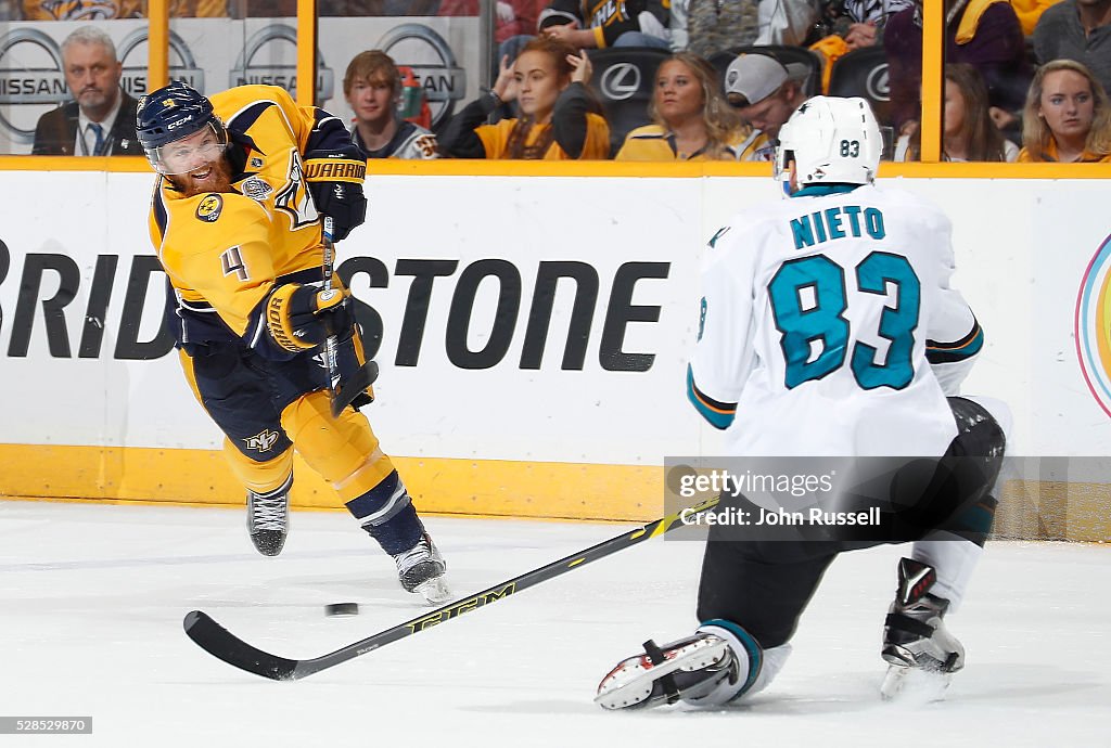 San Jose Sharks v Nashville Predators - Game Four