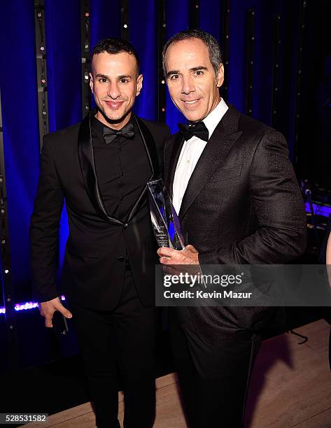 Joe Carozza and President, Republic Records Monte Lipman attend the 10th Annual Delete Blood Cancer DKMS Gala at Cipriani Wall Street on May 5, 2016...