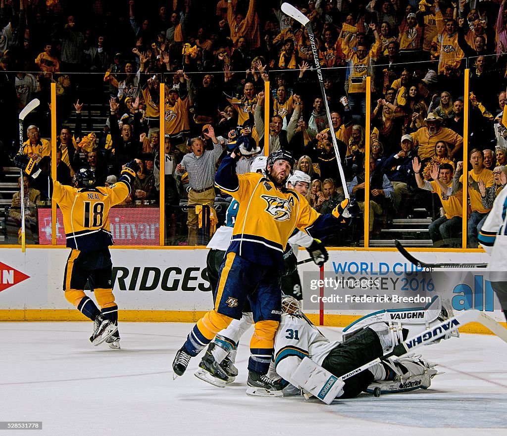 San Jose Sharks v Nashville Predators - Game Four