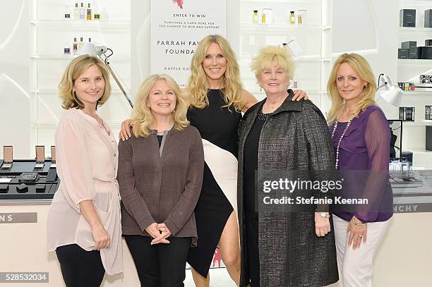 Hope Mulbarger, Marleen Garlin, Host Alana Stewart, Mary Willard and Christine Romeo attend Barneys New York Hosts A Cocktail Party In Support Of The...