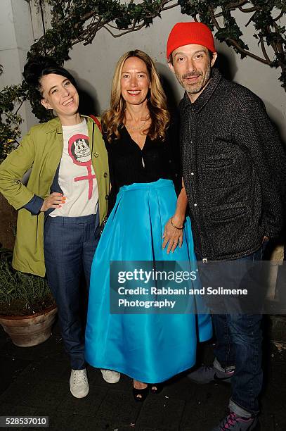 Kathleen Hanna, Rachael Horowitz, and Adam Horowitz attends Montblanc And The Cinema Society With Mastro Dobel & Kim Crawford Wines Host A Screening...