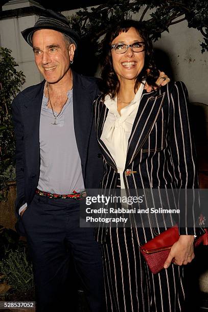 Daniel Day Lewis and Rebecca Miller attends Montblanc And The Cinema Society With Mastro Dobel & Kim Crawford Wines Host A Screening Of Sony Pictures...