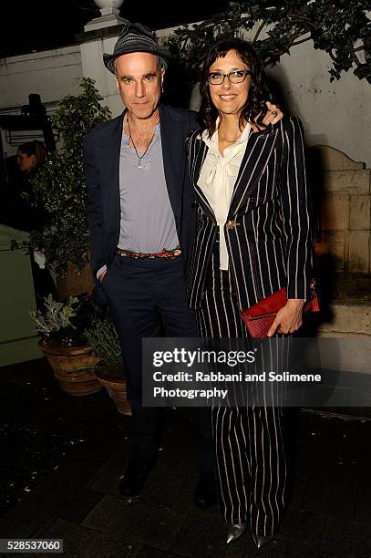 Daniel Day Lewis and Rebecca Miller attends Montblanc And The Cinema Society With Mastro Dobel & Kim Crawford Wines Host A Screening Of Sony Pictures...