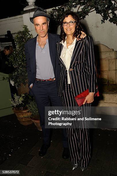 Daniel Day Lewis and Rebecca Miller attends Montblanc And The Cinema Society With Mastro Dobel & Kim Crawford Wines Host A Screening Of Sony Pictures...