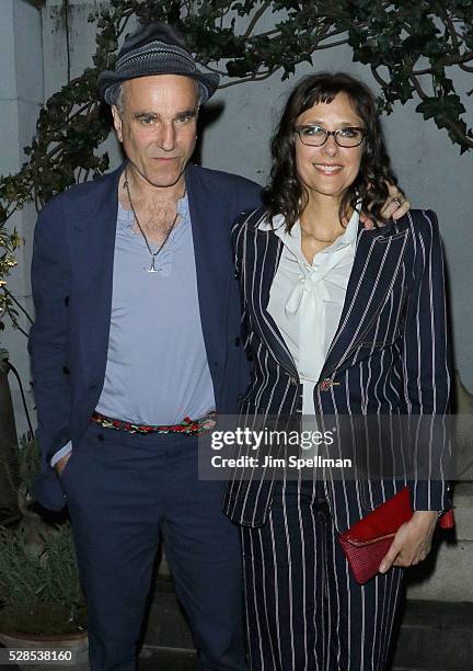 Actor Daniel Day-Lewis and director Rebecca Miller attend the after party for the screening of Sony Pictures Classics' "Maggie's Plan" hosted by...